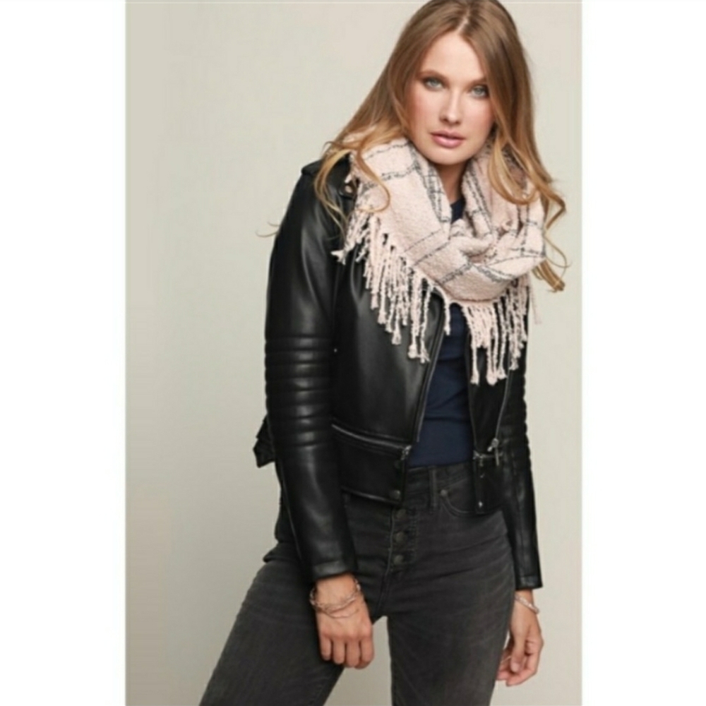 KALAVELLA PINK PLAID INFINITY SCARF